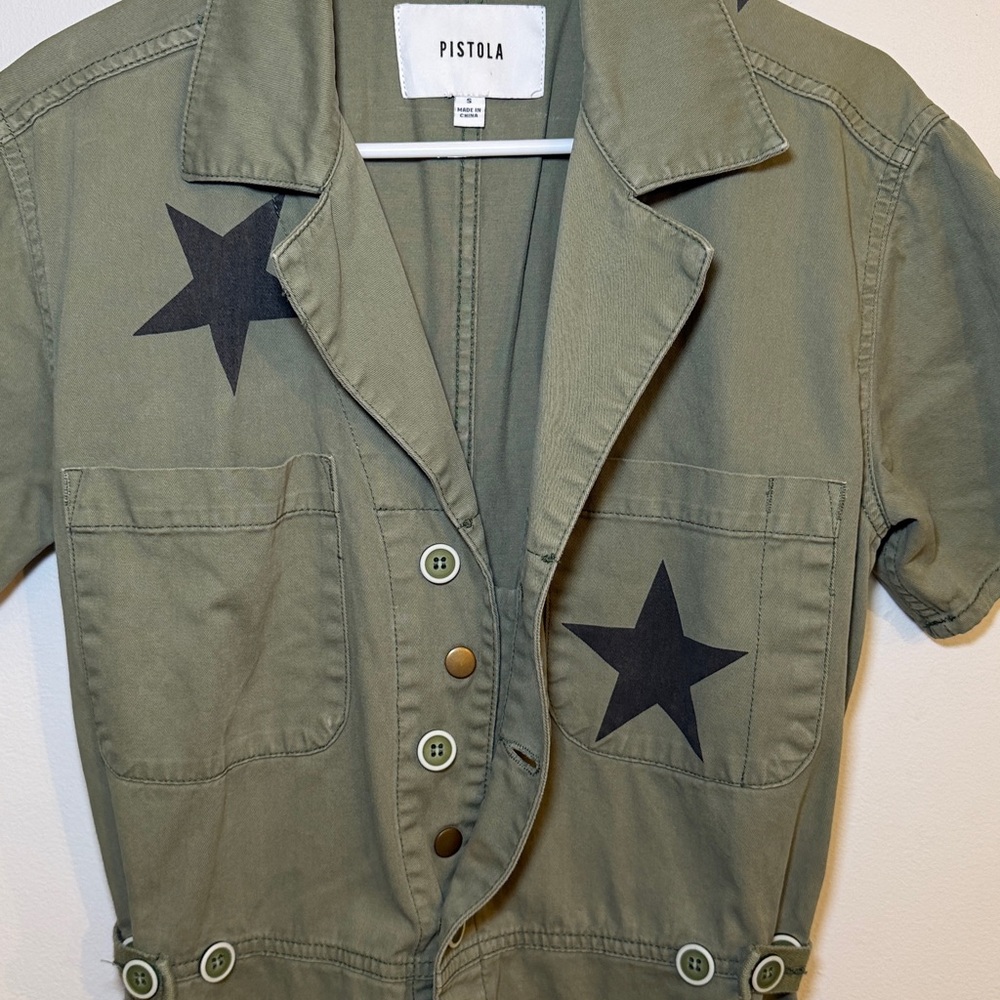 Pistola Grover Jumpsuit in Royal Honor Green Size Small - Picture 7 of 8